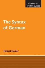 The Syntax of German pdf epub mobi 电子书 下载