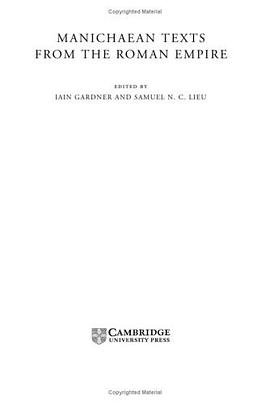 Manichaean Texts from the Roman Empire pdf epub mobi 电子书 下载