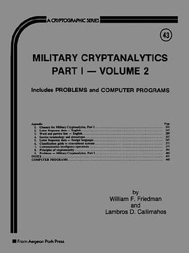 Military Cryptanalytics, Part I, Volume 2 pdf epub mobi 电子书 下载