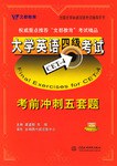 大学英语四级考试考前冲刺五套题 pdf epub mobi 电子书 下载