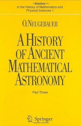A History of Ancient Mathematical Astronomy pdf epub mobi 电子书 下载