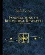 Foundations of Behavioral Research pdf epub mobi 电子书 下载