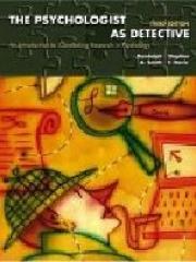 The Psychologist as Detective An Introduction to Conducting Research in Psychology pdf epub mobi 电子书 下载