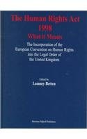 Human Rights Act 1998 pdf epub mobi 电子书 下载