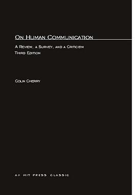 On Human Communication, Revised Edition pdf epub mobi 电子书 下载