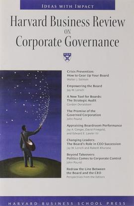 Harvard Business Review on Corporate Governance pdf epub mobi 电子书 下载
