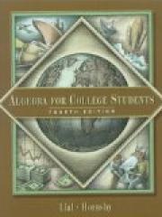 Algebra for College Students pdf epub mobi 电子书 下载