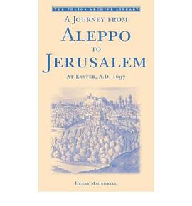 A Journey from Aleppo to Jerusalem pdf epub mobi 电子书 下载