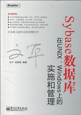 Sybase数据库在UNIX、Windows上的实施和管理 pdf epub mobi 电子书 下载