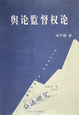 舆论监督权论 pdf epub mobi 电子书 下载