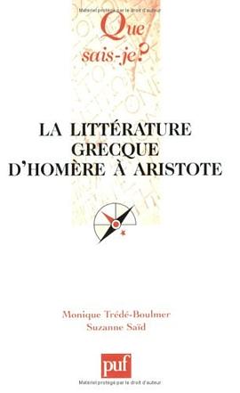 La littérature grecque d'Homère à Aristote pdf epub mobi 电子书 下载
