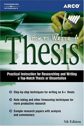 How to Write a Thesis pdf epub mobi 电子书 下载