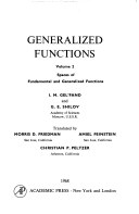 Generalized Functions, Volume 2 pdf epub mobi 电子书 下载