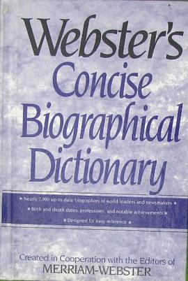 Webster's Concise Biographical Dictionary pdf epub mobi 电子书 下载