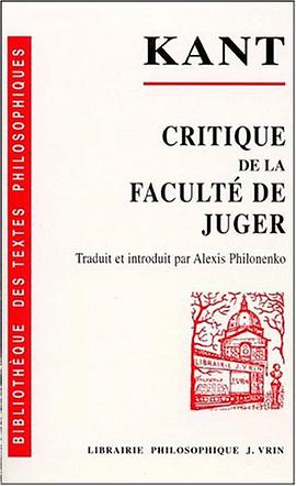 Critique de la faculté de juger pdf epub mobi 电子书 下载