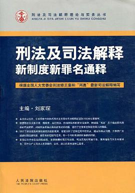刑法及司法解釋新製度新罪名通釋 pdf epub mobi 電子書 下載