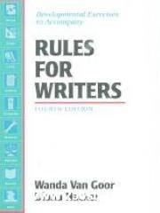 Rules for Writers Developmental Exercises: Developmental Exercises pdf epub mobi 电子书 下载
