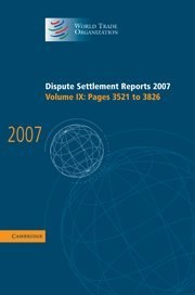 Dispute Settlement Reports 2007 pdf epub mobi 电子书 下载