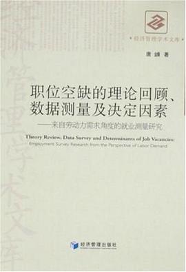 职位空缺的理论回顾、数据测量及决定因素 pdf epub mobi 电子书 下载