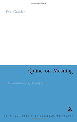 Quine on Meaning pdf epub mobi 电子书 下载