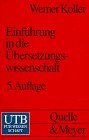 Einführung in die Übersetzungswissenschaft. pdf epub mobi 电子书 下载