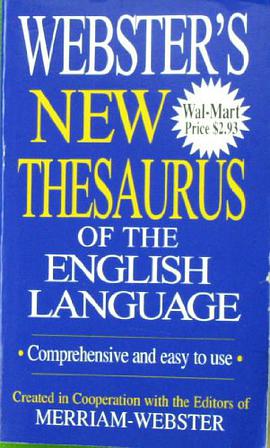 Webster is new thesaurus of the english languuage pdf epub mobi 电子书 下载