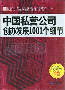 中国私营公司创办发展1001个细节 pdf epub mobi 电子书 下载