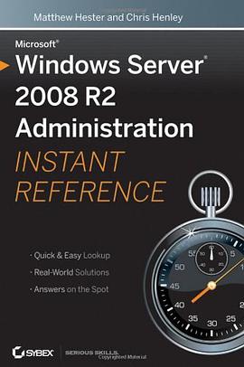 Microsoft Windows Server 2008 R2 Administration Instant Reference pdf epub mobi 电子书 下载