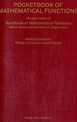Pocketbook of Mathematical Functions pdf epub mobi 电子书 下载