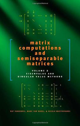 Matrix Computations and Semiseparable Matrices pdf epub mobi 电子书 下载