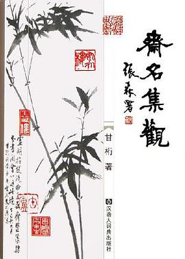 斋名集观 pdf epub mobi 电子书 下载