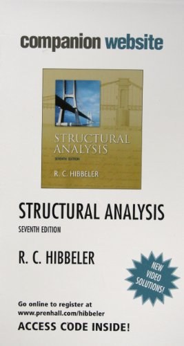 Companion Website Student Access Code Card (Standalone) for Structural Analysis, 7e by Hibbeler