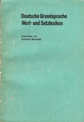 Deutsche Grundsprache Wort- und Satzlexikon pdf epub mobi 电子书 下载