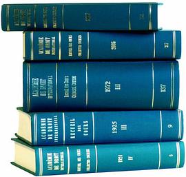 Recueil Des Cours, Collected Courses pdf epub mobi 电子书 下载