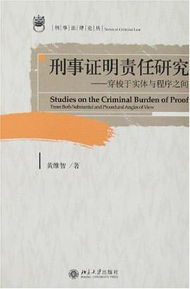 刑事证明责任研究 pdf epub mobi 电子书 下载