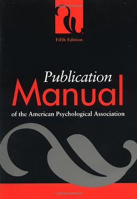 Publication Manual of the American Psychological Association pdf epub mobi 电子书 下载