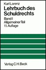 Lehrbuch des Schuldrechts Band I: Allgemeiner Teil pdf epub mobi 电子书 下载