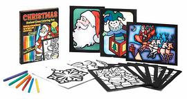 Christmas Stained Glass Coloring Fun