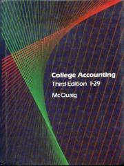 College Accounting Fundamentals: Chapters 1-29 pdf epub mobi 电子书 下载
