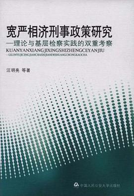 宽严相济刑事政策研究 pdf epub mobi 电子书 下载
