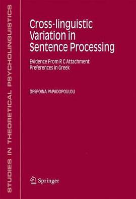 Cross-linguistic Variation in Sentence Processing pdf epub mobi 电子书 下载
