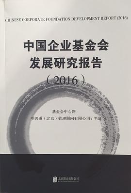 中国企业基金会发展研究报告（2016） pdf epub mobi 电子书 下载