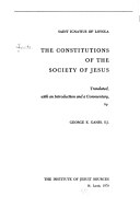 Constitutions of the Society of Jesus pdf epub mobi 電子書 下載