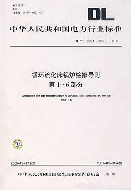 中华人民共和国电力行业标准DL/T1034-2006:135MW级循环流化床锅炉运行导则 pdf epub mobi 电子书 下载