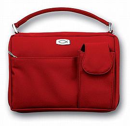 Microfiber Red with Exterior Pockets Large Book & Bible Cover pdf epub mobi 电子书 下载