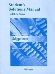 Student Solutions Manual for Introductory Algebra pdf epub mobi 电子书 下载