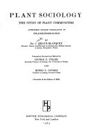 Plant Sociology pdf epub mobi 下载