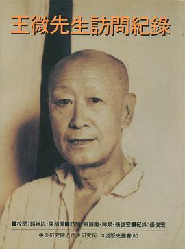 王微先生訪問紀錄 pdf epub mobi 电子书 下载