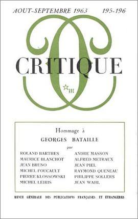 Revue Critique 195-196 Hommage à Georges Bataille pdf epub mobi 电子书 下载