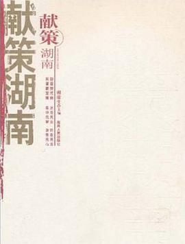 献策湖南 pdf epub mobi 电子书 下载
